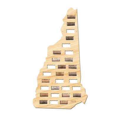 New Hampshire Wine Cork Map